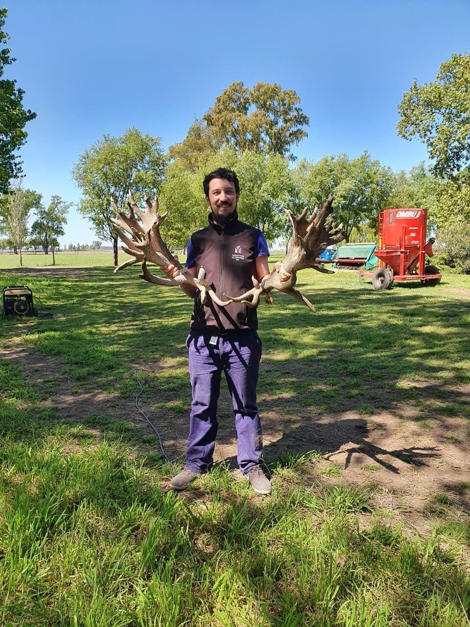 Field work with red deer, the species in my MSc thesis and my first paper.